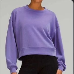 Lululemon Softstreme Perfectly Oversized Cropped Crew / Size 8